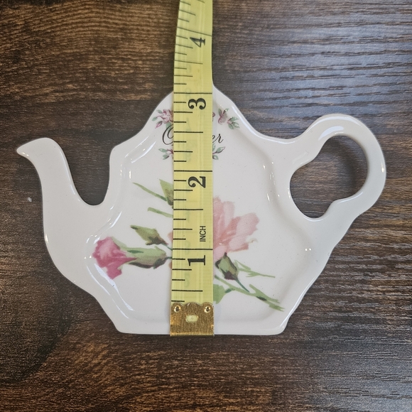 Lane End pottery tea pot floral tray October - Picture 4 of 5